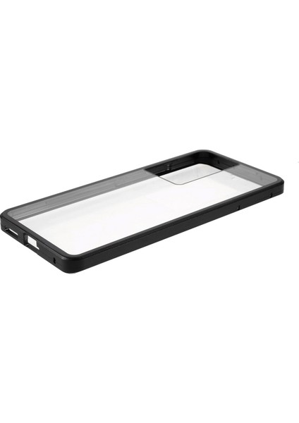 Samsung Galaxy S21 Ultra 5g-Black Için Çift Yan Temperlenmiş Cam Telefon Kılıflı Manyetik Kilit Kurulum Metal Çerçeve (Yurt Dışından) indirimleri