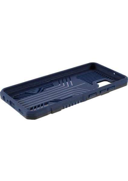 Samsung Galaxy A32 4g Için Kickstand Back Clip Tasarım Hibrit Telefon Kılıfı Kabuğu [ab Versiyonu] -Dark Blue (Yurt Dışından)