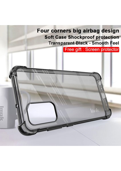 Samsung Galaxy A32 4g Için Ultra Net Ekran Koruyucu ile Esnek Tpu Kılıfı Tam Kapsam Koruması [eu Versiyon] -Transparent Siyah (Yurt Dışından)