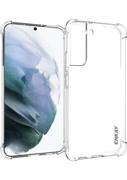 Seviksiz Crystal Clear Tpu Kapak Kalınlaştırılmış Köşeler Samsung Galaxy S22+5G Için Kayma Önleyici Şeridi ile Telefon Kasası (Yurt Dışından)
