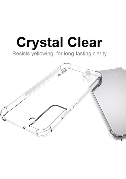 Seviksiz Crystal Clear Tpu Kapak Kalınlaştırılmış Köşeler Samsung Galaxy S22+5G Için Kayma Önleyici Şeridi ile Telefon Kasası (Yurt Dışından)