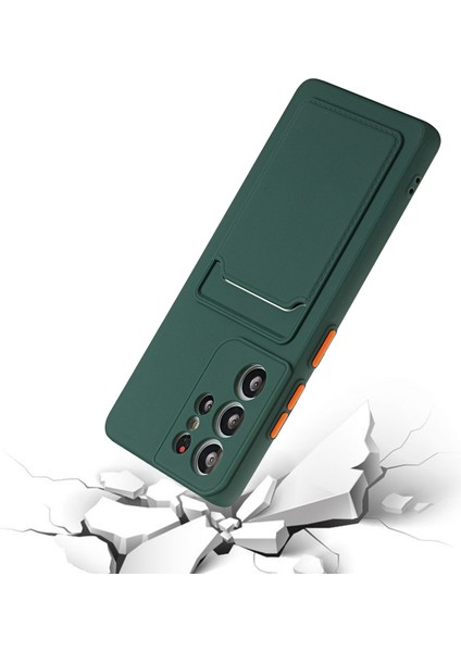 Samsung Galaxy S22 Ultra 5g Yumuşak Tpu Için Kart Tutucu-Dark Yeşil ile Kamera Koruma Kapağı (Yurt Dışından) indirimleri