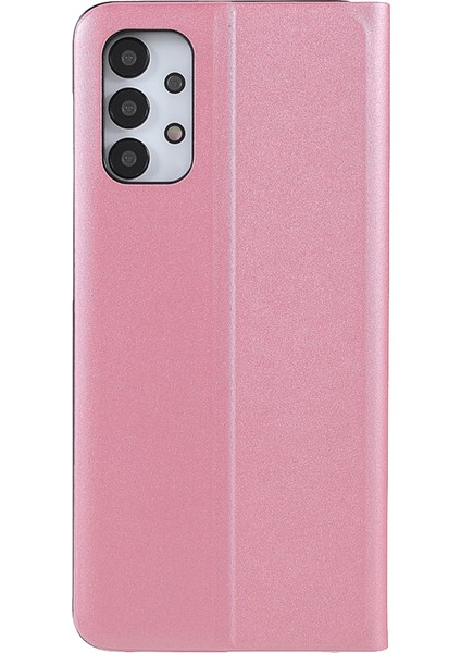 Samsung Galaxy A32 5G/M32 5g Pencereyi Görüntüle Deri Stand Telefon Vaka-Pembe (Yurt Dışından)