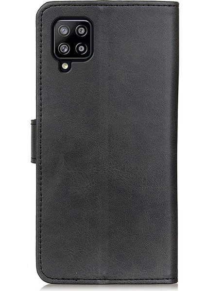 Samsung Galaxy A22 4g (Ab Versiyonu) Için Pu Deri Manyetik Cüzdan Deri Kabuk Koruyucu Kasa (Yurt Dışından)