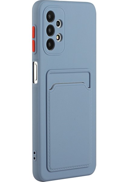 Samsung Galaxy A32 4g-Blue Için Kart Tutucu Kapağı ile Damla Dayanıklı Yumuşak Tpu Telefon Kılıfı (Yurt Dışından) fırsatları