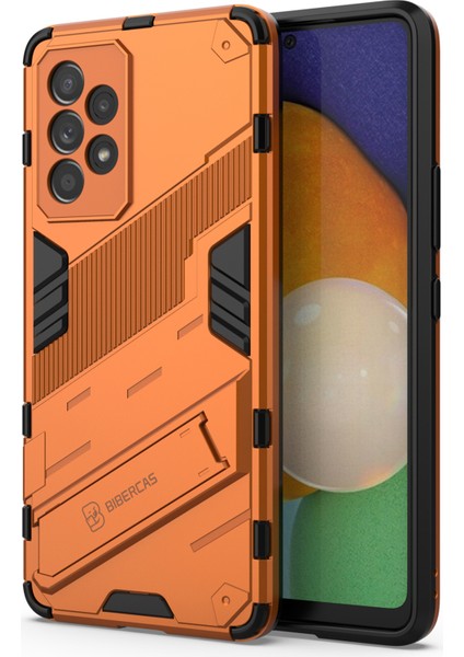 Samsung Galaxy A53 5g-Orange Için Iyi Korunmuş Anti-Drop Eller Serbest Kickstand Tasarımı Tpu+Pc Hibrid Telefon Kılıfı Kapak (Yurt Dışından) fiyatları