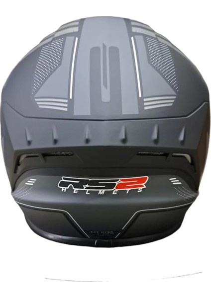 Helmets Fullface Kask Mat Siyah-Gri