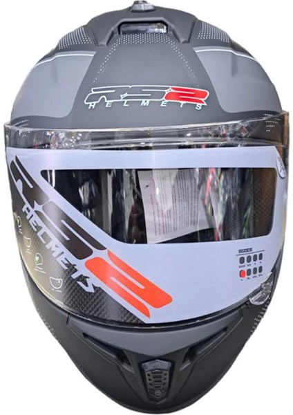 Helmets Fullface Kask Mat Siyah-Gri