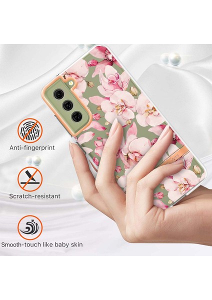 Samsung Galaxy S21 Fe 5g Elektrolatma Imd Iml Cep Telefonu KAPAĞI-HC005 Pink Gardenia Için Çiçek Deseni Tpu Kılıfı (Yurt Dışından) fiyatları