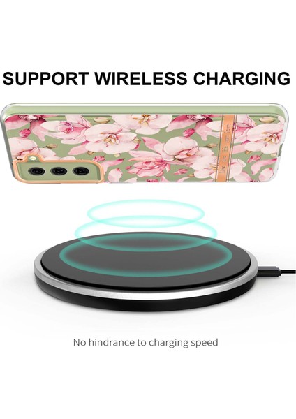 Samsung Galaxy S21 Fe 5g Elektrolatma Imd Iml Cep Telefonu KAPAĞI-HC005 Pink Gardenia Için Çiçek Deseni Tpu Kılıfı (Yurt Dışından) modelleri