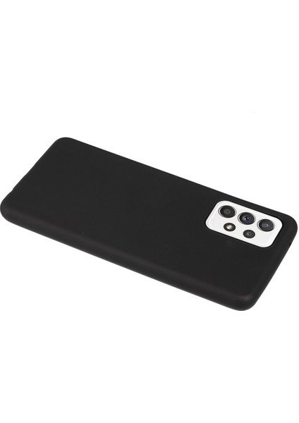 Samsung Galaxy A53 Için 5g Candy Renk Mat Tpu Telefon Koruyucu Kılıf Anti-Drop Arka Kapak Black (Yurt Dışından)