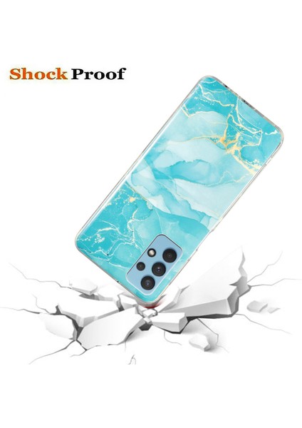 Samsung Galaxy A32 5g/galaxy M32 5g Imd Mermer Desen Yumuşak Tpu Kasa Dola Doldurumu Doldurma (Yurt Dışından)