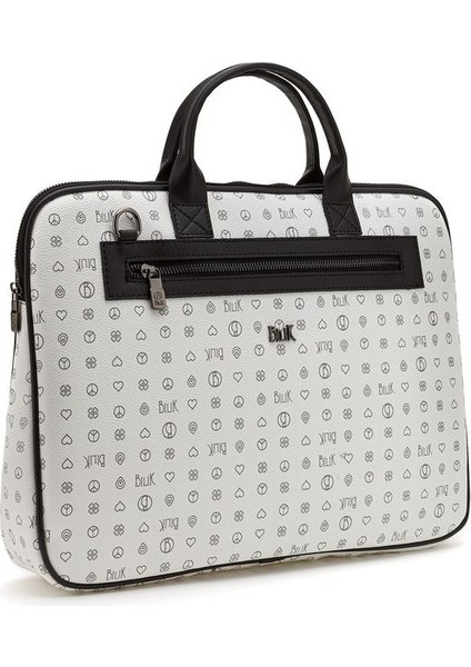 Monogram Beyaz/siyah Unisex Laptop & Evrak Çantası RH09 Business-Mn fiyatları