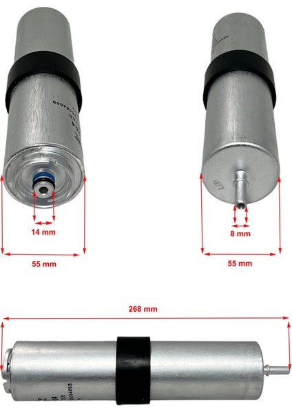 Mini Cooper F55, F56, Cabrio F57 (1.6d, 2.0sd) 2013-2021 Yakıt Filtresi