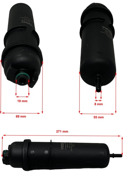 Bmw 3 G20, G80 (316D, 318D, 320D, 330D)-(320D, 330D, M340D X-Drive) 2018 ve Sonrası Yakıt Filtresi fiyatları