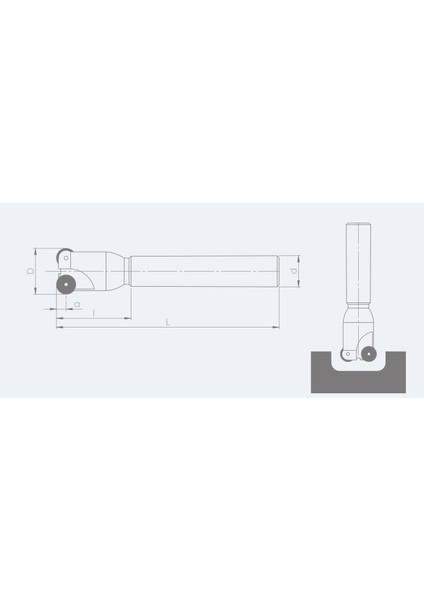 SPRD1003 - S03 D35 D32 L150 Vorgen Parmak Freze Takımı