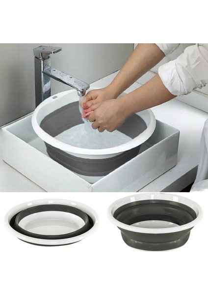 Katlanır Badya 5,25 Litre Büyük Kap & Leğen