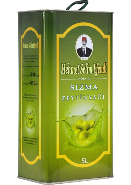 Sızma Zeytinyağı 5 Litre 0,8 Asit Oranı