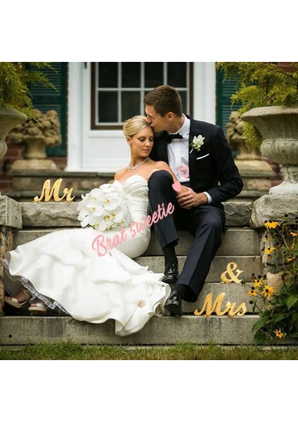 100 Adet Ahşap Aşk Bay ve Bayan Burcu Düğün Masa Süslemeleri Dekoratif Altın Gümüş Mr&mrs Boda Düğün Fotoğraf Sahne Arka Planında Mektuplar (Yurt Dışından)