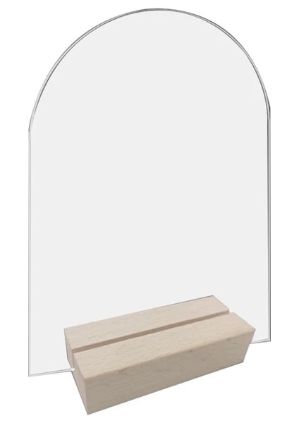 BT055 Düğün Akrilik Masa Burcu Tutucu Ahşap Tabanlı Temizle Düğün Masa Burcu Numarası Yer Kartı Ekran Standı Restoran Otel Için (Yurt Dışından)