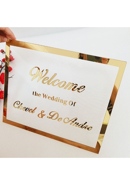 Ayna Gümüş 30X25 cm Özel Gelin Damat Adı Ayna Çerçevesi Düğün Tabela Kişiselleştirilmiş Şeffaf Akrilik Tabela Tırnak Parti Dekoru ile Şekeri (Yurt Dışından) fırsatları
