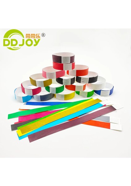 Pembe 25MM 100 Adet Su Geçirmez Tyvek Bilek Bandı, Parti Için Tek Kullanımlık Bilet Tanımlama Bilezikler, Etkinlikler Için Kağıt Bileklikler (Yurt Dışından) indirimleri