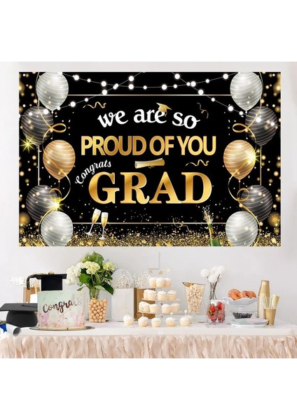 Banner 12 Tebrik Mezunlar Süslemeleri 2023 Sınıfı Mezuniyet Dekor Banner Bachelor's Cap Kapı Perdesi Gözlük Grad Parti Malzemeleri (Yurt Dışından) fırsatları