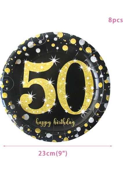 9 Inç 50TH Plaka 30TH 40TH 50TH 60TH Doğum Günü Süslemeleri Numarası Balonlar Doğum Günü Asılı Afiş Bayrakları Yetişkin 30TH Yıldönümü Malzemeleri (Yurt Dışından) fiyatları