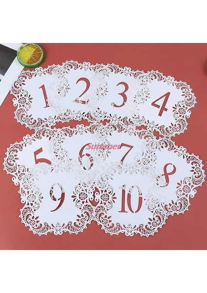 1-10 Sıcak 10 Adet/takım Inci Kağıt Lazer Kesim Masa Numarası Kartları Düğün Parti Ziyafet Düğün Masa Numarası Masa Numaraları 1-10 11-20 (Yurt Dışından) fırsatları