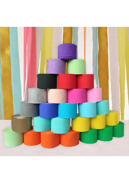 Altın 1/3/6 Adet Renkli Krep Kağıt Rulo Oluklu Dıy Cadılar Bayramı Origami Doğum Günü Partisi Düğün Bebek Duş Zemin Dekorasyon (Yurt Dışından) fiyatları