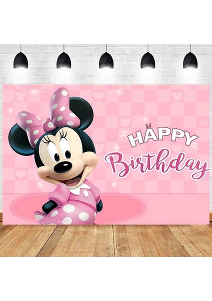 ARKAPLAN150X100CM Minnie Daisy Duck Parti Malzemeleri Tek Kullanımlık Sofra Masa Örtüsü Bardak Plaka Çocuklar Kız Donald Doğum Günü Partisi Süslemeleri Favor (Yurt Dışından)