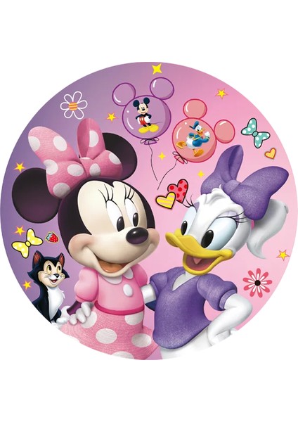 ARKAPLAN150X100CM Minnie Daisy Duck Parti Malzemeleri Tek Kullanımlık Sofra Masa Örtüsü Bardak Plaka Çocuklar Kız Donald Doğum Günü Partisi Süslemeleri Favor (Yurt Dışından)