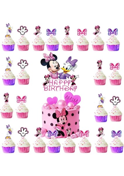 ARKAPLAN150X100CM Minnie Daisy Duck Parti Malzemeleri Tek Kullanımlık Sofra Masa Örtüsü Bardak Plaka Çocuklar Kız Donald Doğum Günü Partisi Süslemeleri Favor (Yurt Dışından)