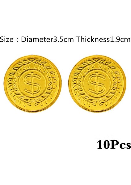 Korsan Gold Coin-06 3 Adet Korsan Tema Oyuncak Çocuk Korsan Yama Kafatası Giydirme Prop Korsan Oyuncak Seti Cadılar Bayramı Tema Parti Süslemeleri Için (Yurt Dışından)