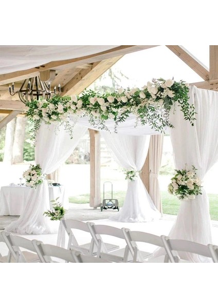 Sarı-10 M 10/5 M Beyaz Tül Düğün Organze Rulo Sırf Kristal Organze Kumaş Düğün Dekorasyon Için Mariage Iplik Doğum Günü Partisi Malzemeleri (Yurt Dışından) modelleri