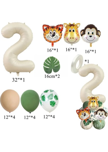 49 Adet Set Yeni Karton Hayvan Tek Kullanımlık Sofra ile Hayvan Balon Seti Çocuklar Için Jungle Safari Orman Doğum Günü Partisi Dekorasyon Kaynağı (Yurt Dışından) fırsatları
