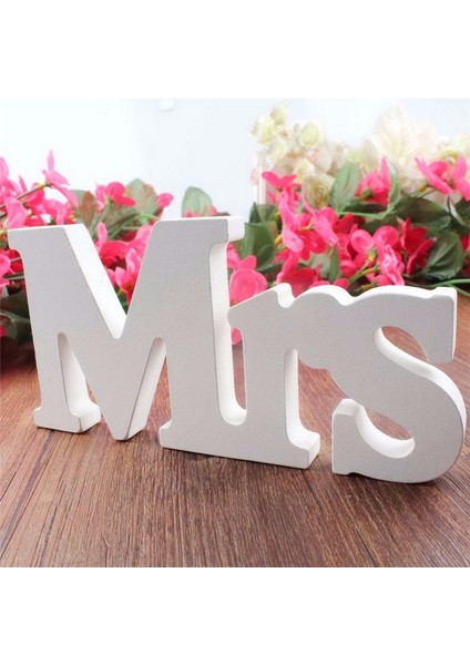 Bir Düğün Dekorasyon Bay ve Bayan Beyaz Ahşap Harfler Sevgiliye Masa Dekorasyon Aksesuarları Evlenmek Fotoğraf Sahne Süsler (Yurt Dışından) indirimleri