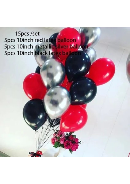 MIX15PCS Bir 32 Inç Altın Seni Seviyorum Kırmızı Kalp Folyo Balonlar Düğün Sevgililer Günü Dekor Yıldönümü Doğum Günü Partisi Süslemeleri Aşk Balonu (Yurt Dışından)