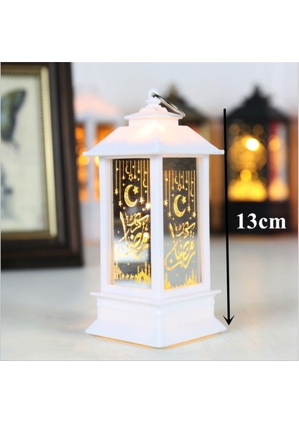 Beyaz 2023 Eid Mubarak LED Mum Işıkları Ramazan Süs Lambası Ev Dekorasyon Için Islam Müslüman Parti Gece Lambası Dekor Kareem Hediye (Yurt Dışından)
