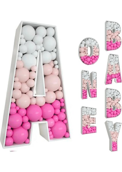 Stil x 91.5 cm Mektup Dev Doğum Günü Şekil Balon Dolum Kutusu Balon Doğum Günü Düğün Parti Dekor Bebek Duş Balon Mozaik Çerçeve Kutusu (Yurt Dışından) modelleri