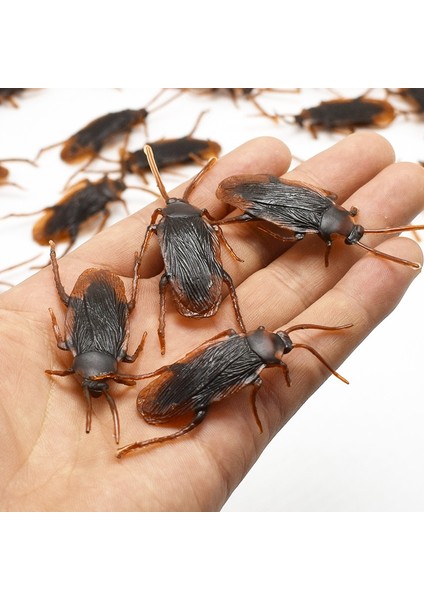 12 Adet 12 Adet Yapay Sahte Hamamböceği Cadılar Bayramı Sahne Komik Trick Şaka Oyuncakları Gerçekçi Roaches Bug Cadılar Bayramı Parodi Dekorasyon Hediye (Yurt Dışından) modelleri