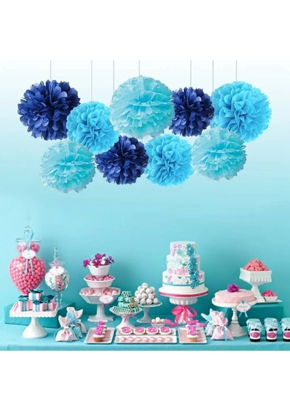 Stil F 9 Adet 4-6 Inç Doku Kağıt Pom Poms Çiçek Topları Noel Cadılar Bayramı Ev Dekorasyon Düğün Doğum Günü Partisi Duvar Asılı (Yurt Dışından) fiyatları