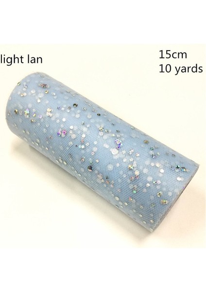 Işık Lan Glitter Pul Tül Rulo 15 cm 10 Metre Tutu Kumaş Düğün Dekorasyon Organze Tutu Etek Lazer Tül Rulo Dıy Zanaat Malzemeleri (Yurt Dışından)