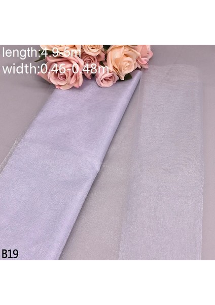 B19-5M 10/5m Beyaz Tül Düğün Organze Rulo Sırf Kristal Organze Kumaş Düğün Dekorasyon Için Mariage Iplik Doğum Günü Partisi Malzemeleri (Yurt Dışından)