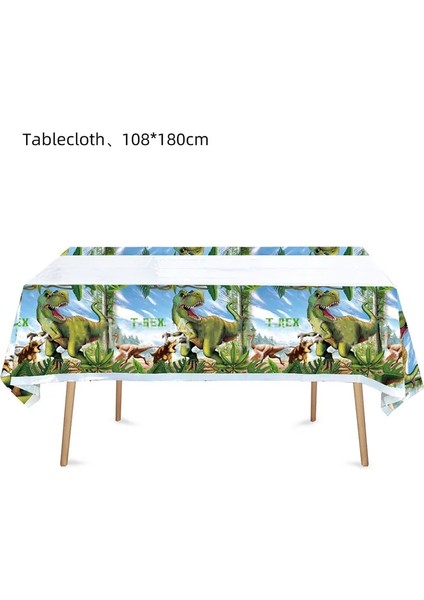 1 Adet Masa Örtüsü Jurassic Dünya Dinozor Temalı Sofra Orman Safari Dinozor Bardak Tabaklar Balon Vahşi Roar Boys Dinozor Doğum Günü Partisi Dekoru (Yurt Dışından)