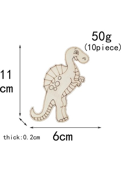 10 Adet G 10 Adet Ahşap Dinozor El Sanatları Dıy Boyama Ahşap Süsler Çocuklar Için Dinozor Doğum Günü Partisi Dekorasyon Çocuk Günü Hediyeleri (Yurt Dışından) fiyatları