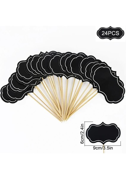 Kek Topper Peynir Seçtikleri Kara Tahta Işaretleyiciler Cupcake Topper Etiketleri Gıda Kek Karatahta Burcu Şarküteri Toppers Düğün Tatlı Dekor (Yurt Dışından)