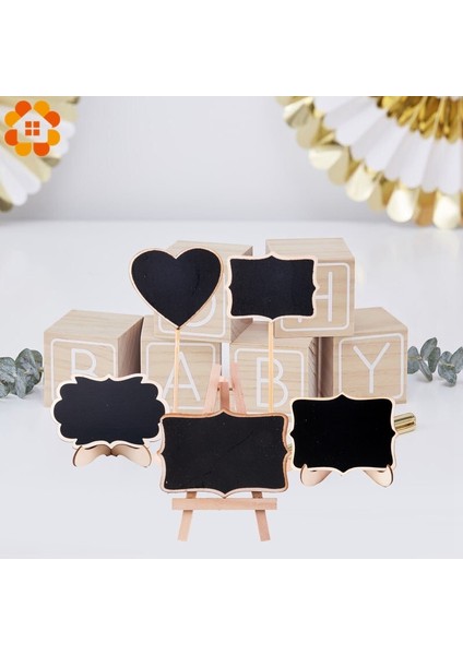 Uzun Dantel Şekli 2 5 Adet/grup Mini Ahşap Yazı Tahtası Vintage Kara Tahta Masa Numarası Düğün/noel/doğum Günü Partisi Masa Dekorasyon Malzemeleri (Yurt Dışından) fırsatları