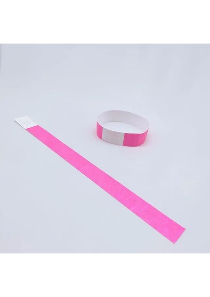 Neon Pembe 250-25MM Ddjoy Tyvek Bilekliği Su Geçirmez Rahat Yırtılmaya Dayanıklı Kağıt Bilezik Bilek Bantları Konser Festivalleri Için Giriş (Yurt Dışından)