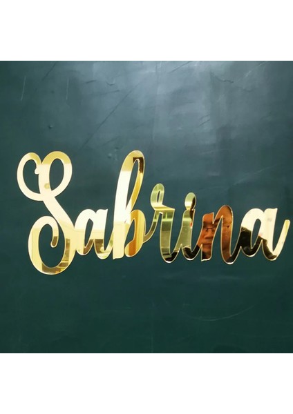 Ayna Altın 25 cm Genişlik Özel Ayna Düğün Adı Burcu Duvar Asılı Masa Işareti Rustik Düğün Yıldönümü Nişan Parti Olay Dekor (Yurt Dışından)